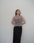 Tulle shirring Tshirts