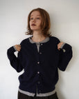W layered cardigan