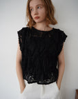 Embroidery code tops