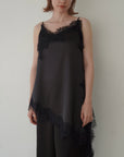 Sier race satin camisole