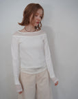 Lib off shoulder layered top