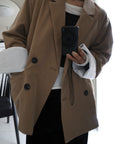 Turn up cuffs tailor jacket