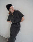 Switching long skirt