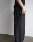 Twill drape pants