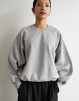 Curve sleeve sweat pullover