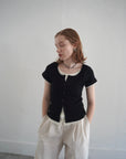 Layered lib half sleeve tops