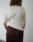 【7月上旬-発送】Unbalance tuck top