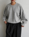 Curve sleeve sweat pullover