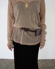 Sier lamé pullover
