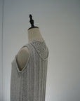 Slab flannel knit one-piece
