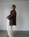 Leather suède JK coat