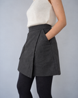 Pocket rap mini skirt