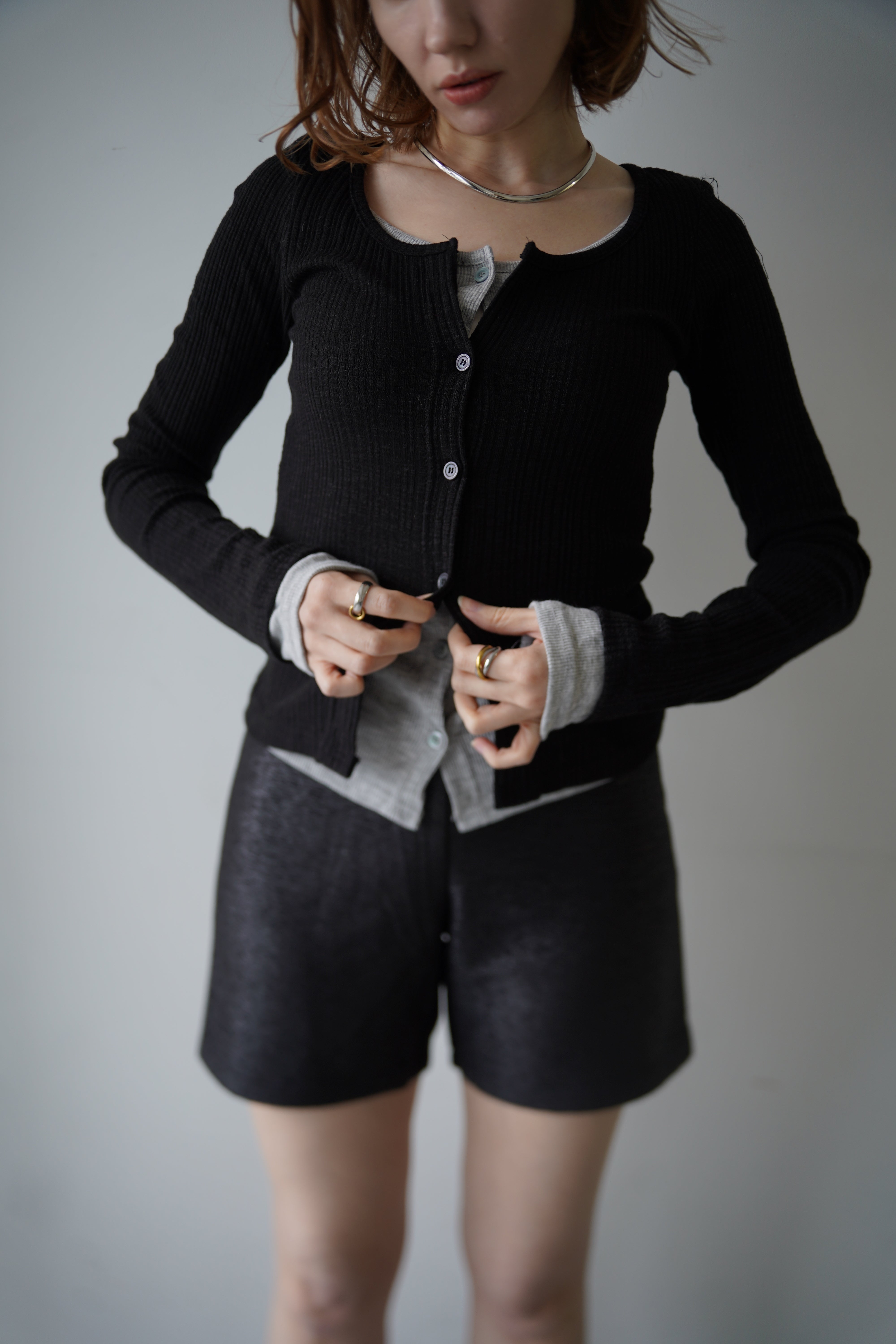 【人気急上昇】 Layered lib WELINOA – cardigan トップス