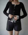 Layered lib cardigan