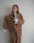Turn up cuffs tailor jacket