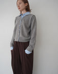 Shirt docking knit cardigan