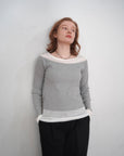 Lib off shoulder layered top
