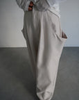 Twill drape pants