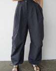 Water repellent parachute pants