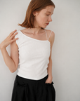 One shoulder lib top
