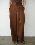【SET】Race satin pants