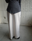 Wool soft long skirt