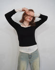 Lib off shoulder layered top