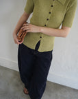 Bouclé knit polo