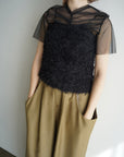 Tulle shirring Tshirts