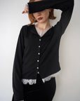 Cut lib race docking cardigan