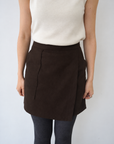 Pocket rap mini skirt