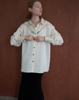 Satin race over shirt