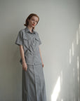 Switching long skirt