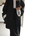 Turn up cuffs tailor jacket