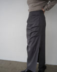 Tuck drape skirt