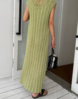 Flannel knit one-piece