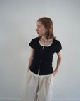 Layered lib half sleeve tops