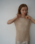 Openwork knit top