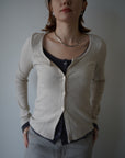 Layered lib cardigan