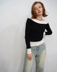 Lib off shoulder layered top