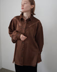 Satin race over shirt