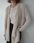 Double face shaggy gilet