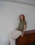 Openwork knit top
