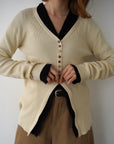 【再入荷】Vneck button lib cardigan