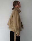 【予約販売】10月上旬発送- Half cape short trench
