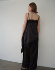 Sier race satin camisole