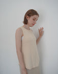 Back open knit tops