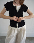 Layered lib half sleeve tops