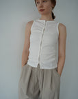 2WAY button tank top