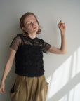 Tulle shirring Tshirts